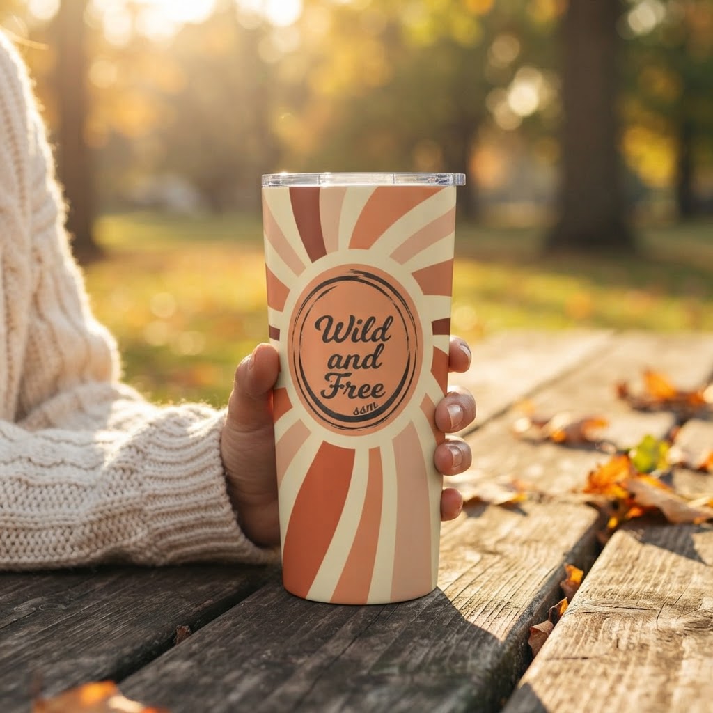Solar Breeze - Good Vibes Collection - 20oz Tumbler in real life