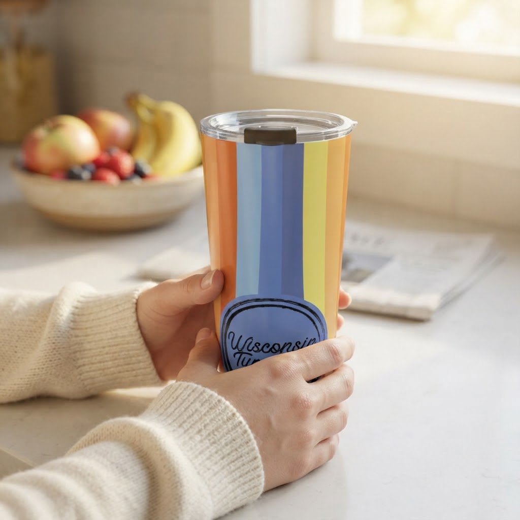 Retro Rays - Good Vibes Collection - 20oz Tumbler in real life