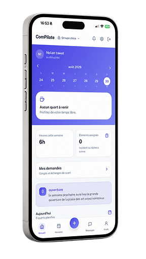 Application mobile ComPilote pour employés