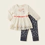 Little Lass Lace Tunic and Floral Capri Set