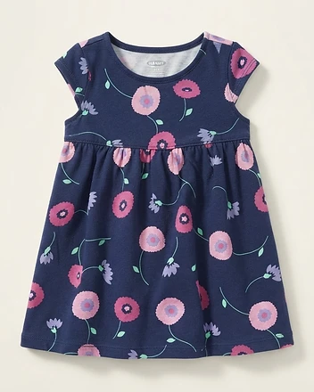 Floral Print Jersey Dress