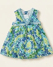 Youngland floral ruffle dress with sequins
