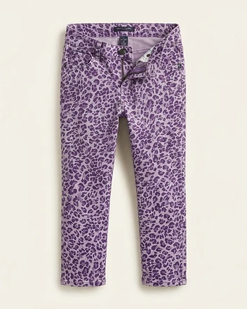 Purple Leopard Print Jeggings