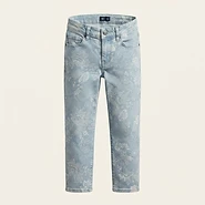 Floral Paisley Print Regular Fit Jeans