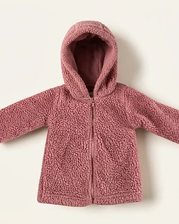 Baby Sherpa Fleece Zip-Up Hoodie