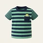 Striped Frog Pocket T-Shirt