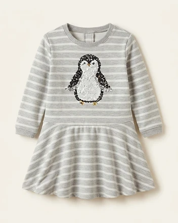 Striped Sequin Penguin Dress