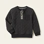 Quilted Henley Pullover