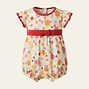 Floral Print Romper with Bow Detail