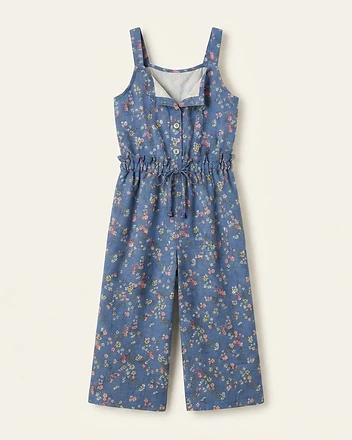 Floral Print Wide Leg Jumpsuit