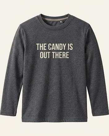 Cat & Jack 'The Candy Is Out There' Long Sleeve Graphic Tee