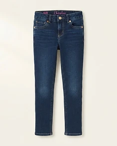 Girls Dark Wash Skinny Jeans