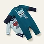 Baby Boys Graphic Bodysuits and Romper Set