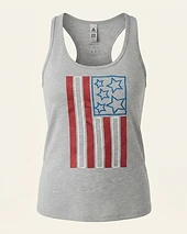 American Flag Racerback Tank Top