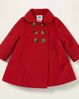 Girls Double-Breasted Peacoat
