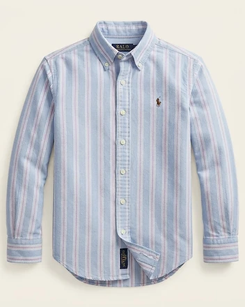 Striped Oxford Button-Down Shirt