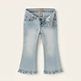 Girls Ruffle Flare Jeans