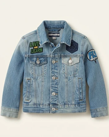Cat & Jack Denim Patch Jacket