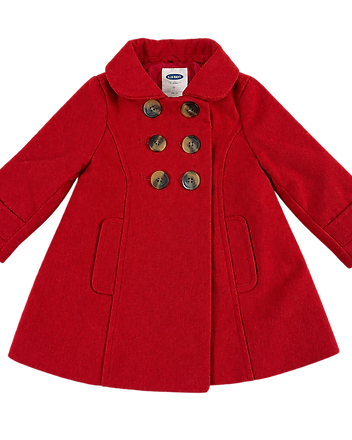 Girls Double-Breasted Peacoat