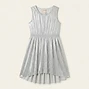 Metallic Pleated Dress