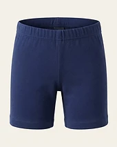 Girls Navy Cotton Knit Bike Shorts