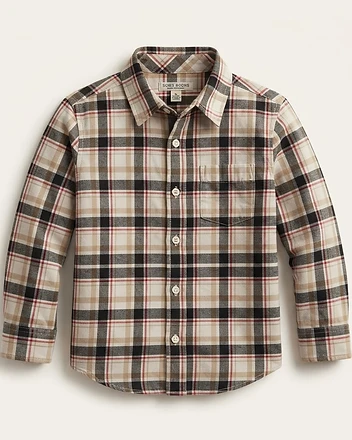 Plaid Button-Down Shirt