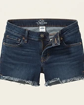 The Diva Raw-Hem Denim Shorts
