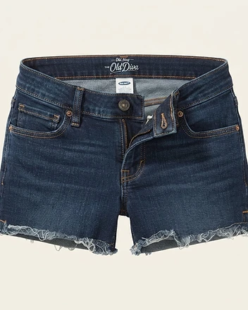 The Diva Raw-Hem Denim Shorts