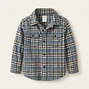 Boys Plaid Long Sleeve Button-Down Shirt