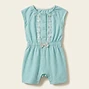 Embroidered Cotton Romper