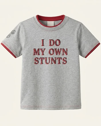 Graphic T-shirt 'I Do My Own Stunts'