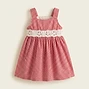 Gymboree Red and White Gingham Eyelet Detail Dress