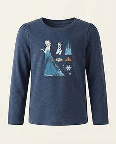 Frozen Elsa 'Follow Your Heart' Long Sleeve Graphic Tee