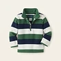 Striped Fleece Quarter-Zip Pullover