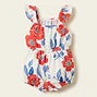 Floral Print Bubble Romper
