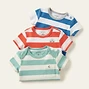 Set of 3 Striped Pocket Bodysuits