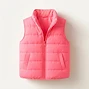 Girls Neon Pink Puffer Vest