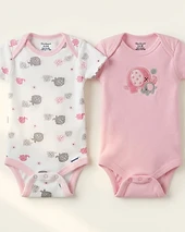 Gerber Baby Elephant Onesies Bodysuit Set