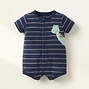 Carter's Striped Dinosaur Romper