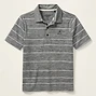 Old Navy Active Go-Dry Striped Polo Shirt