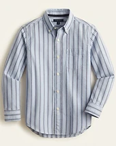 Boys Striped Button-Down Shirt
