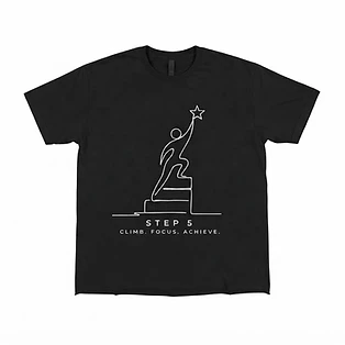 Step 5 Performance T-Shirt, Black / White