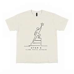 Step 5 Performance T-Shirt — Old White / Black
