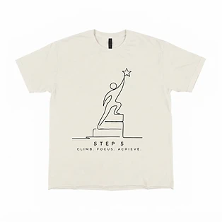 Step 5 Performance T-Shirt, Old White / Black