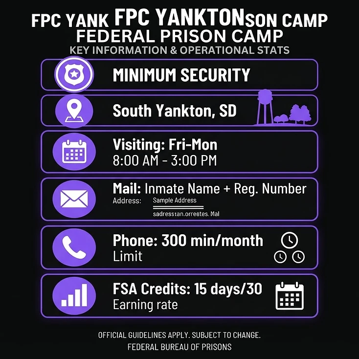 FPC Yankton quick facts infographic