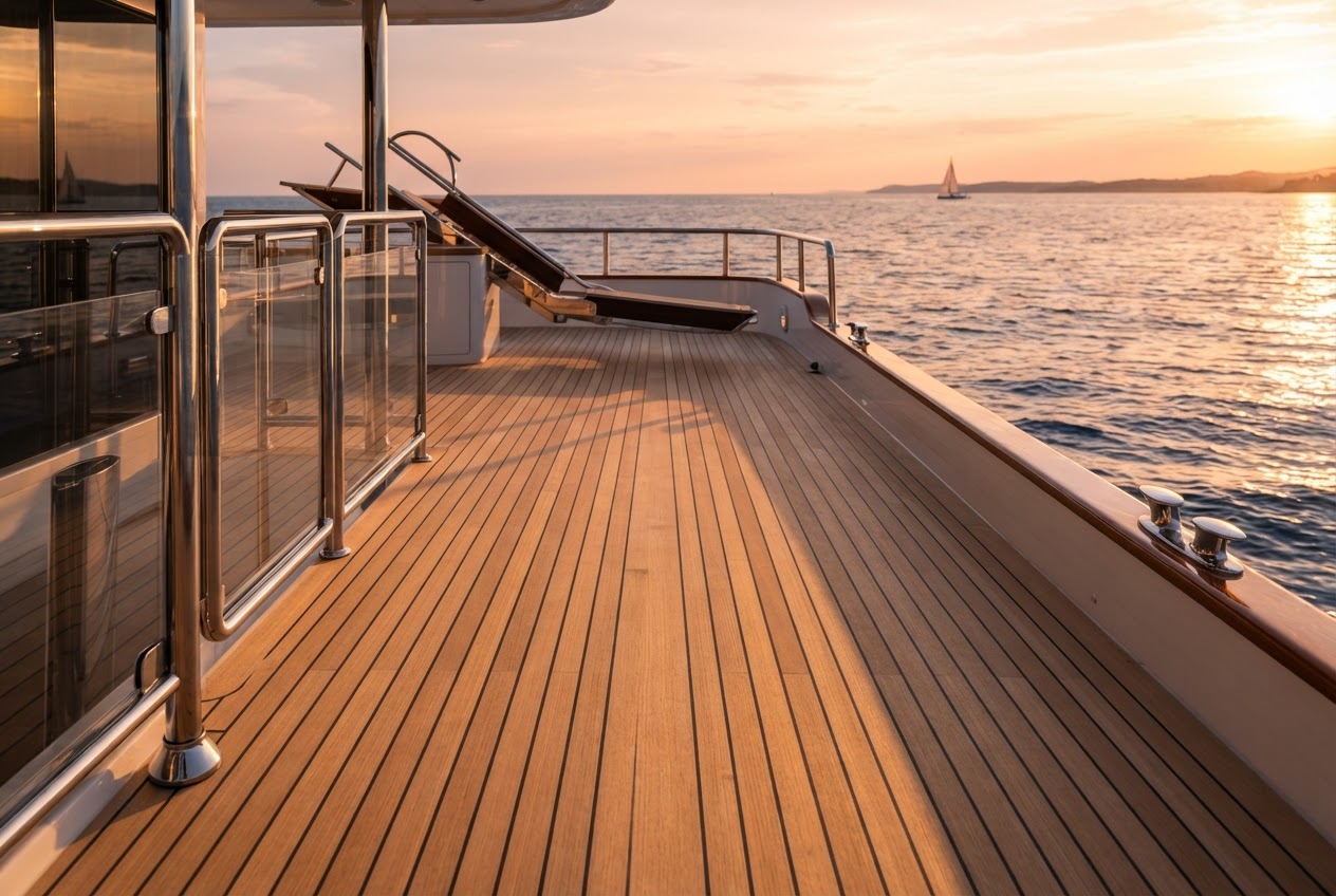 Teak Cleaning — yacht detailing service in Fort Lauderdale, Florida