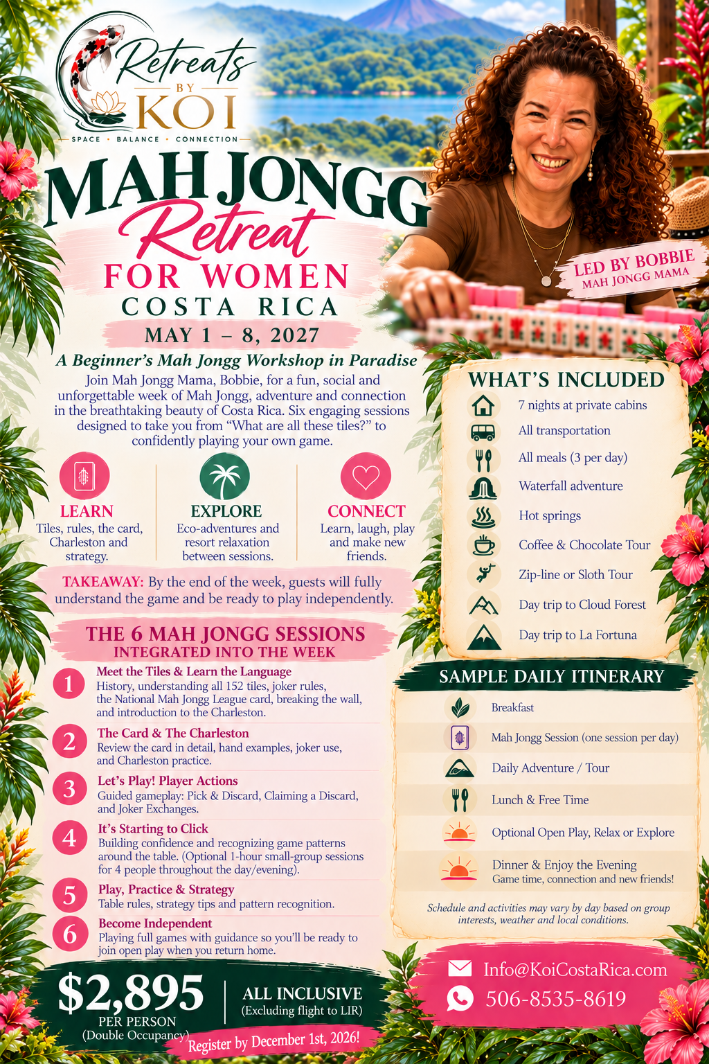 Mah Jongg Retreat 2027 flyer