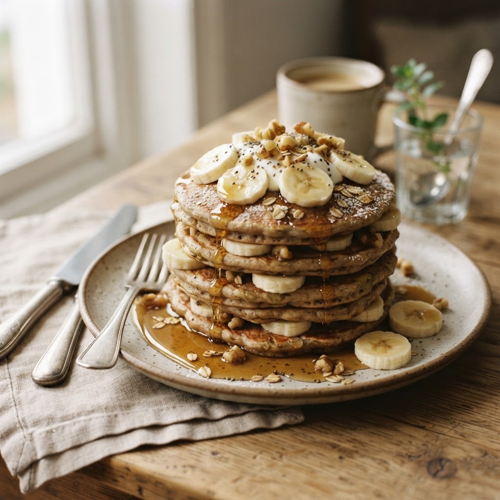Banana Protein Pancakes