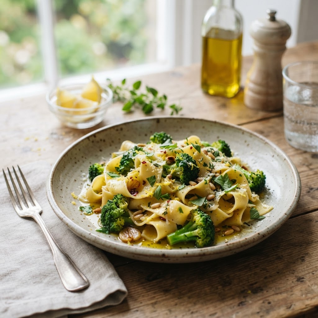 Broccoli and Lemon Zest Pasta