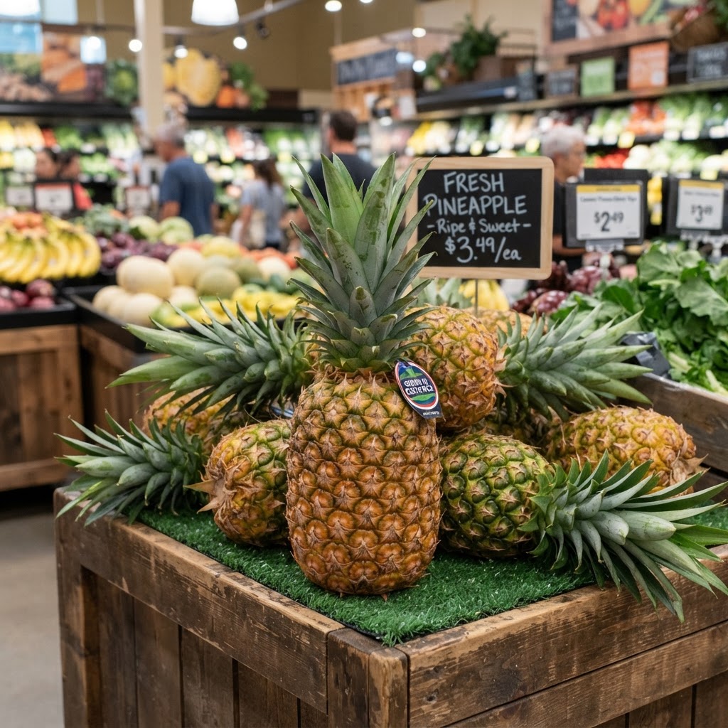 Pineapple close-up
